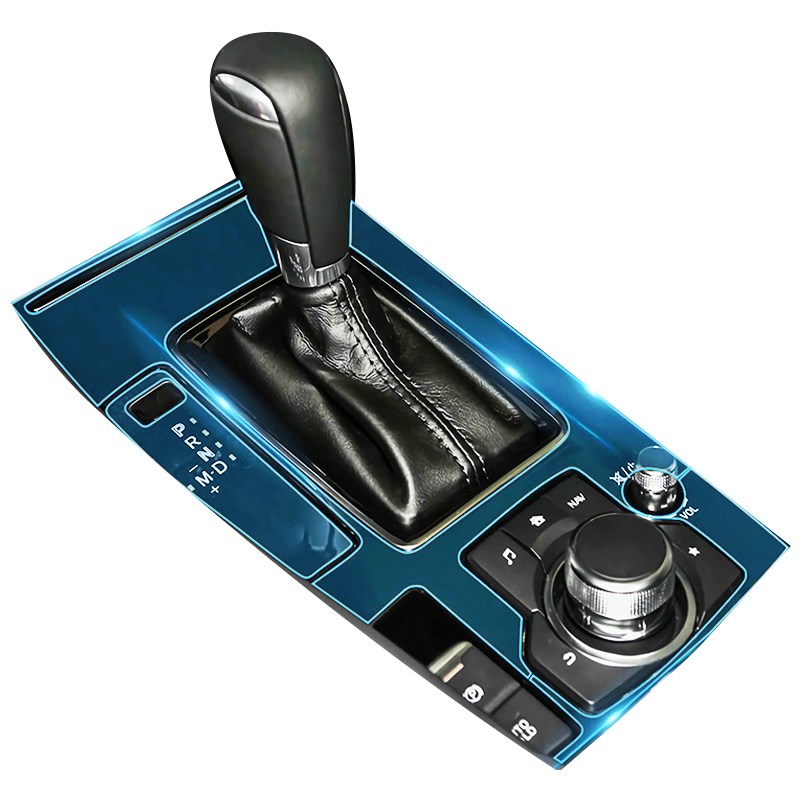 适用于马自达阿特兹汽车用品内饰改装中控面板透明档位装饰保护膜