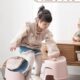 茶花宝宝凳子塑料踩脚凳洗澡凳家用加厚创意可爱矮凳儿童凳小板凳