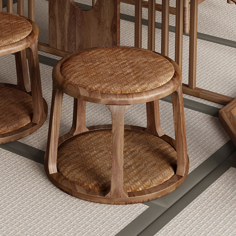 原木胡桃木茶桌现代新中式禅意家用实木泡茶桌椅茶台功夫阳台茶几