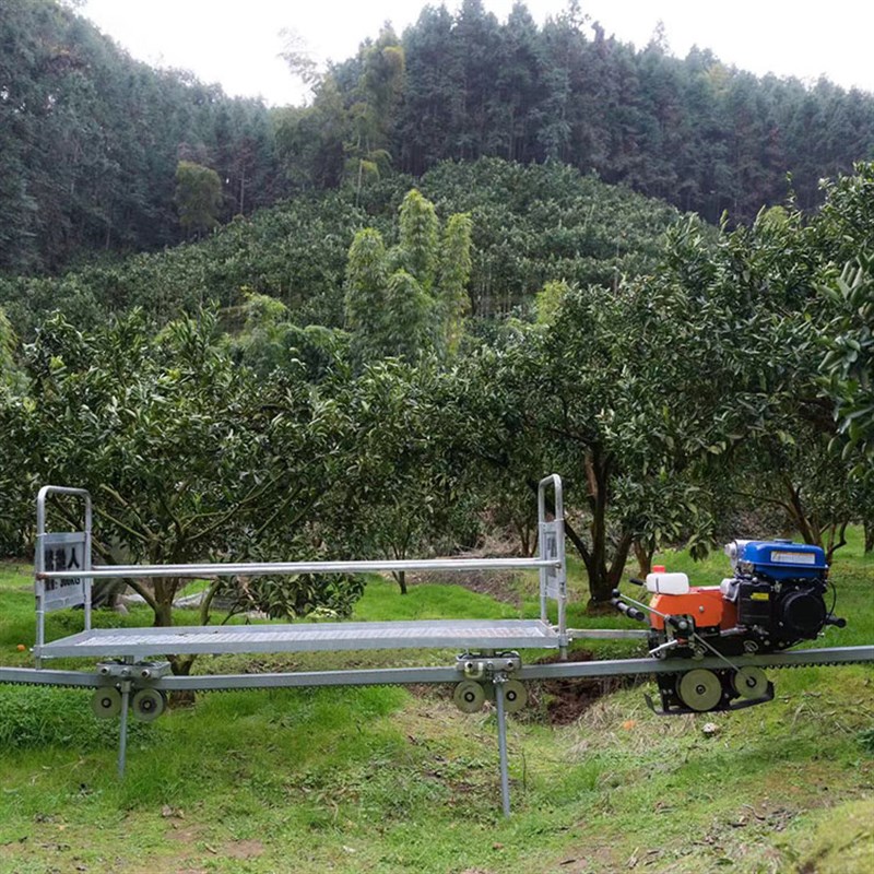 山地单轨运输车农用建筑果园茶园农用轨道小火车果园运输车