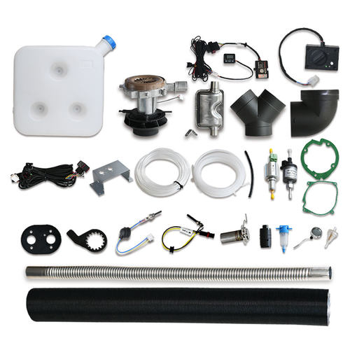 驻车燃油空气加热器一体机12v24v柴暖配件油泵空滤排风管油桶开关