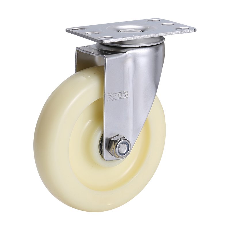 3寸不锈钢脚轮4寸刹车5寸304材质不生锈尼龙万向轮子推车轮轱辘
