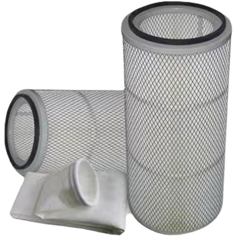 抛丸机配件六f耳工业除尘滤筒滤芯除尘器阻燃覆膜防静电耐高温滤