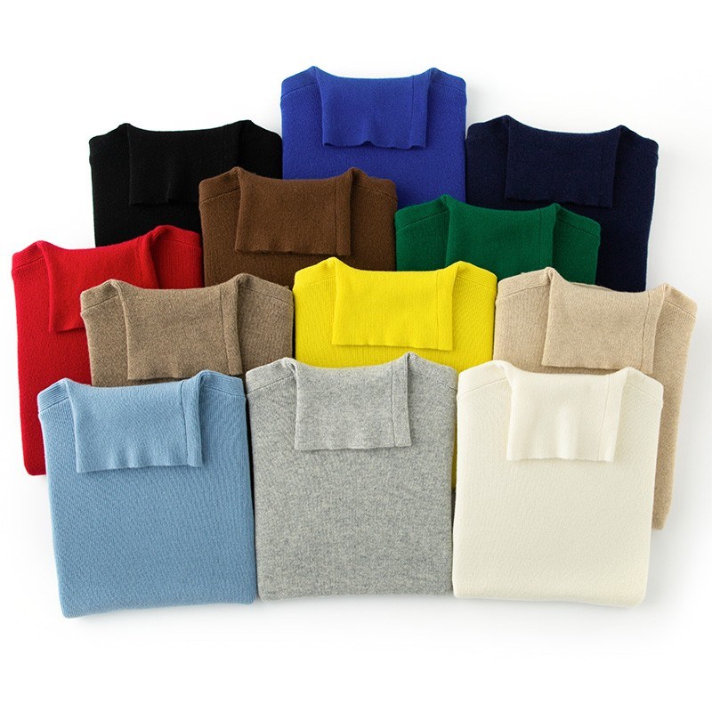 好穿气质到爆!高领羊绒衫女纯羊绒高领毛衣纯山羊绒针织毛衣冬季