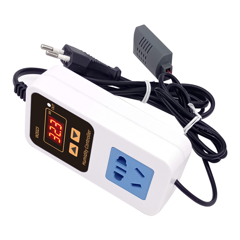 W2023数显湿度控制器 加湿除湿恒湿智能湿度控制插座 数字控湿仪