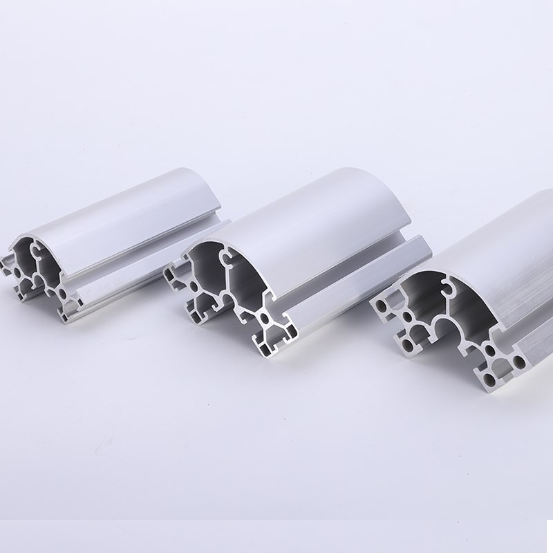 半圆弧铝型材 欧标工业铝型材拐角铝合金铝材20/30/40/45/60/80