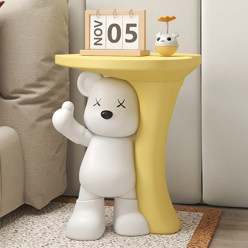 客厅大型暴力熊落地摆件沙发边几茶几电视柜可爱家居饰品乔迁礼物