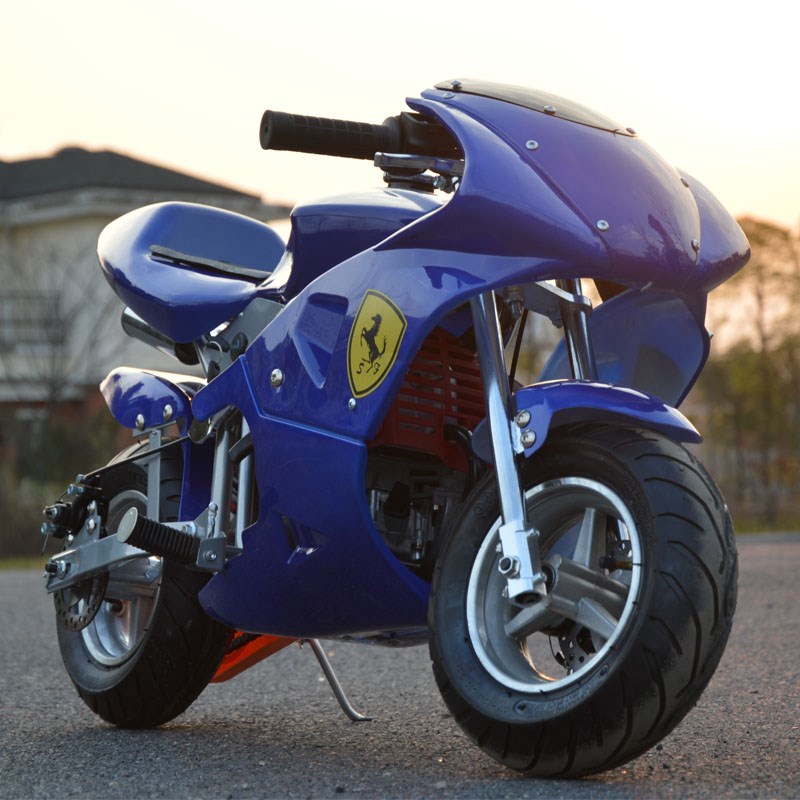 儿童迷你摩托车小孩子跑车49cc汽油车4冲程小型燃油400c.c重型赛