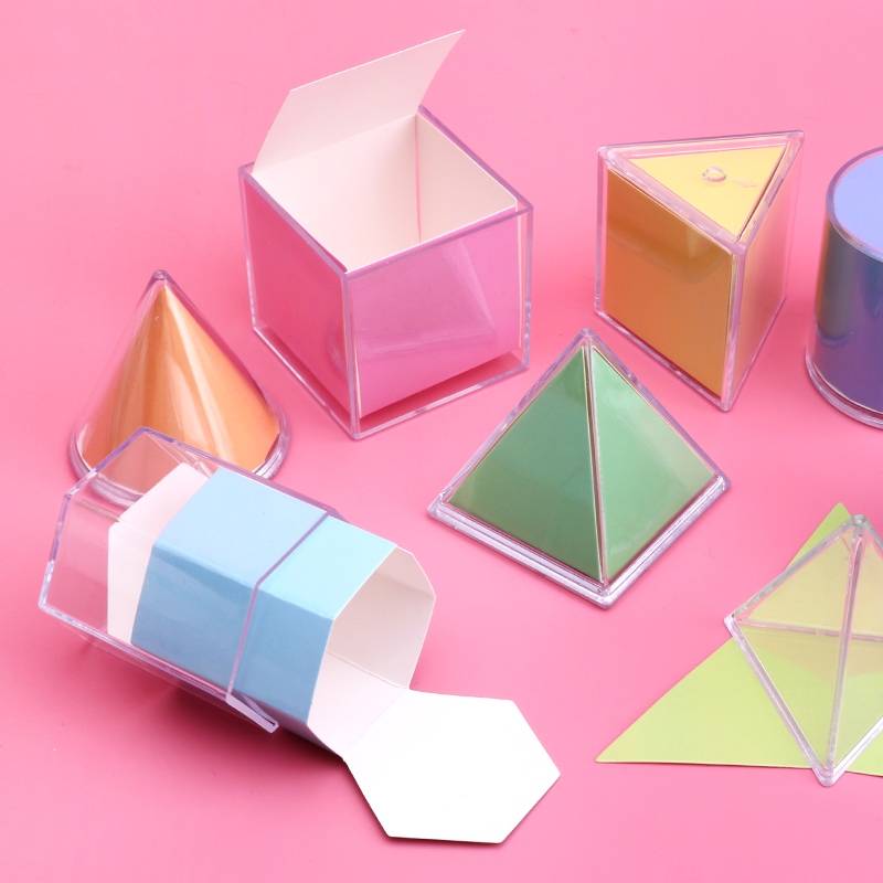 【小学数学教具】加大透视几何体演示H模型可拆卸数学面积体积演