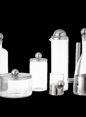 现代简约仙隐系列水壶杯子s玻璃摆件样板间样品屋展示中心酒店家