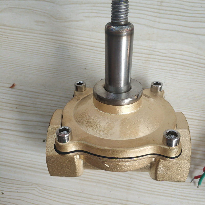 常水流传感闭水阀DN25铜开关气阀控制阀AC220V铜线24V6分1寸包邮