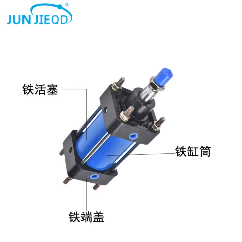 QGBZ63/80/100/125/160/200/250/320/400双作用方形重型铁大气缸