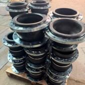 供应304不锈钢橡胶膨胀节 JGD法兰橡胶接头