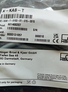 德国进口HBM通讯线缆K-KAB-T-0153-01-015-S015全新原装