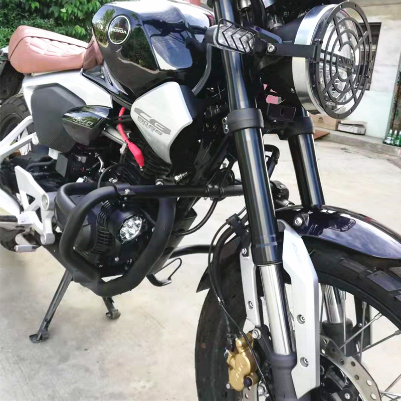 五羊本田鸷道190保险杠CB190SS前护杠防摔特技竞技杠护杠无损安装