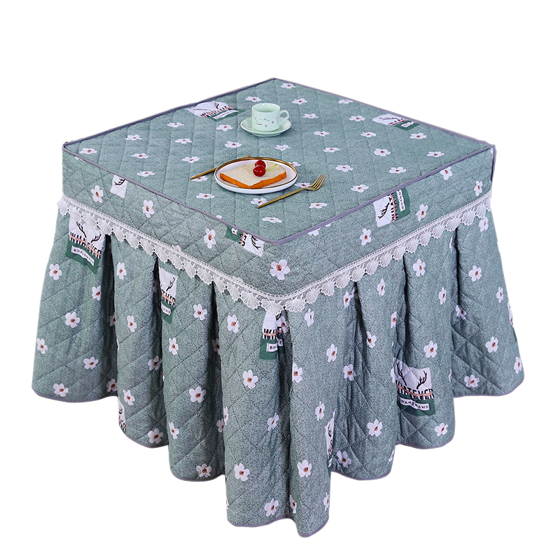 烤火罩加厚电炉罩烤火茶几v桌布电暖炉套冬季烤火桌被子套罩正方