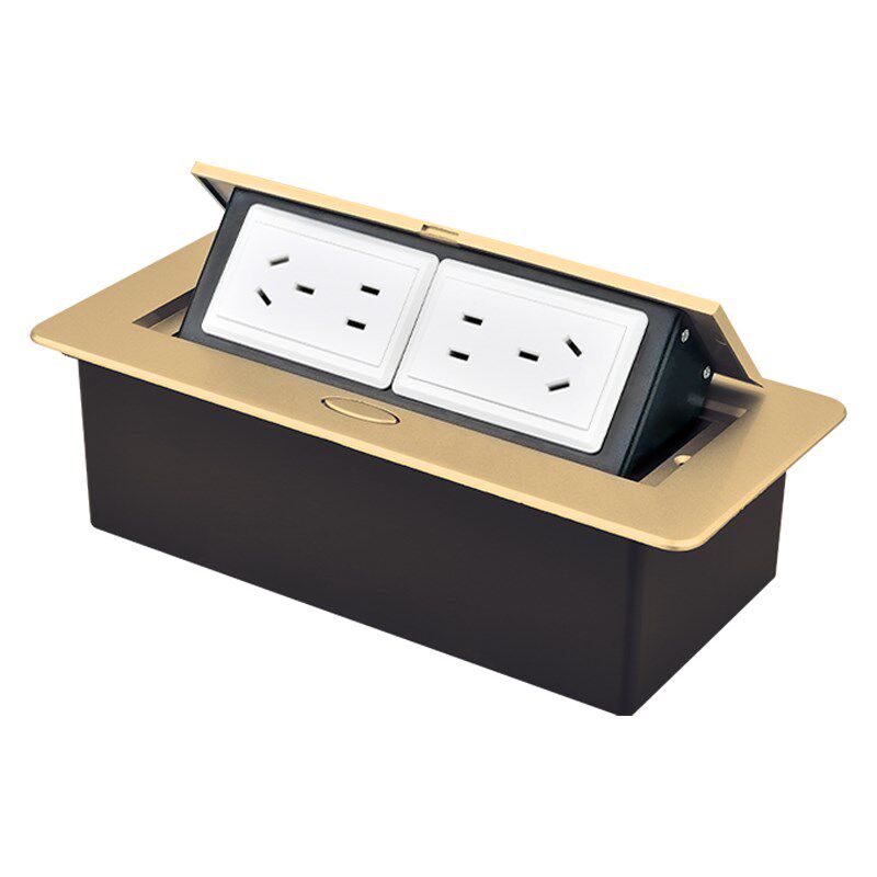 岛台桌面嵌入式插座办公室书桌台面弹起式桌插内嵌式多媒体插线板