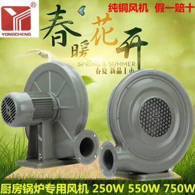 永成牌CZ-TD550W250W中压低噪音离心式锅炉灶鼓风机220V强力风机