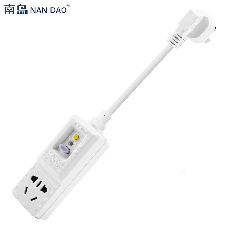 南岛空调电热水器漏电保护插头转换插座10A/16A大功率通开关断路