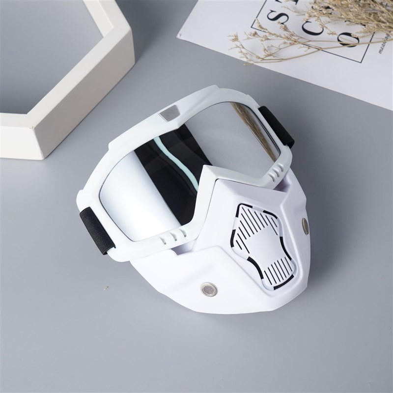 复古摩托车风镜防风沙头盔面具机车越野防护面罩CS户外战术护目镜