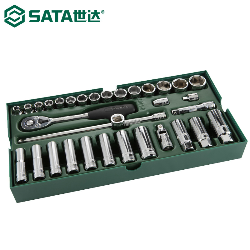 世达09902工具车配套工具托套筒棘轮扳手组合套装3/8英寸10MM