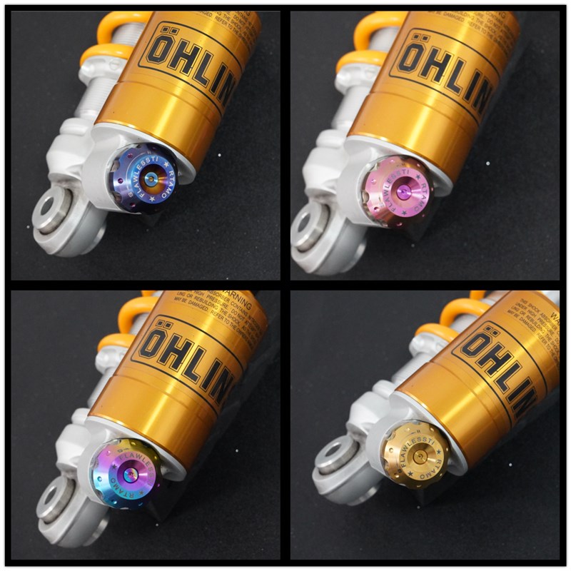 瑞莫  XMAX佛沙350维斯帕150 LEAD125改装欧林斯Ohlins钛合金旋钮