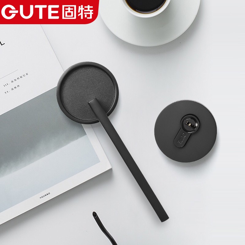 固特门锁室内卧室家用实木门把手北欧静音房门锁现代简约美式锁具