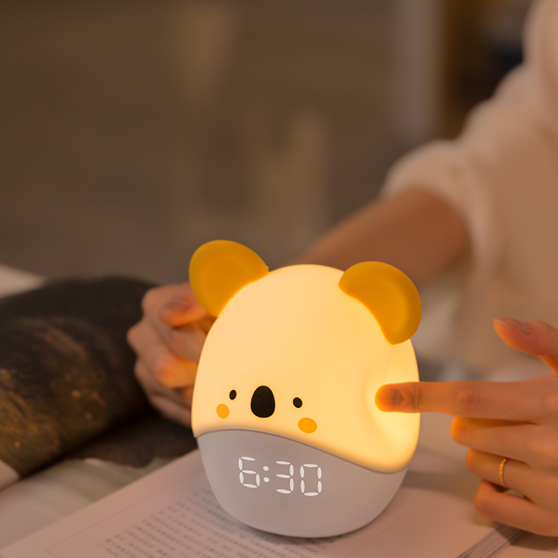 小程序兔子小闹钟智能会说话儿童学生用多功能充电可爱床头闹钟