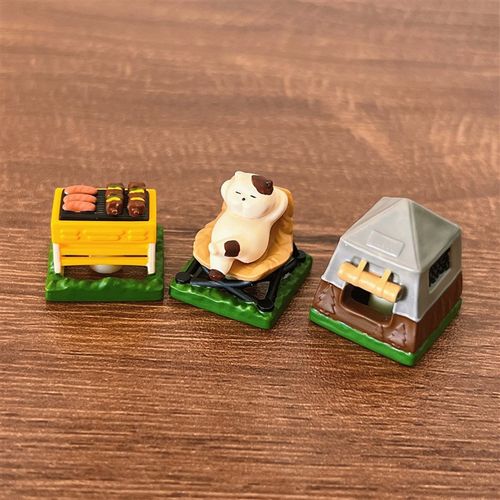 露营猫个性键帽单颗机械键盘十字轴心通用户外露营火箭锤键盘