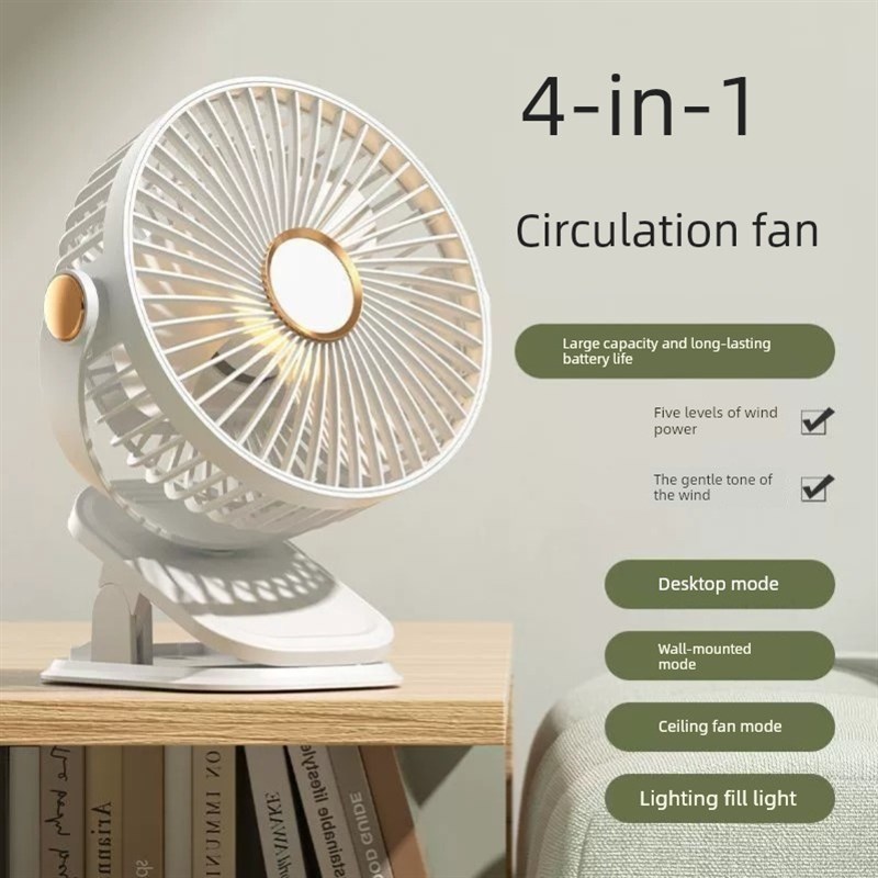 家庭卧室学生宿u舍床边小挂式卡式电风扇