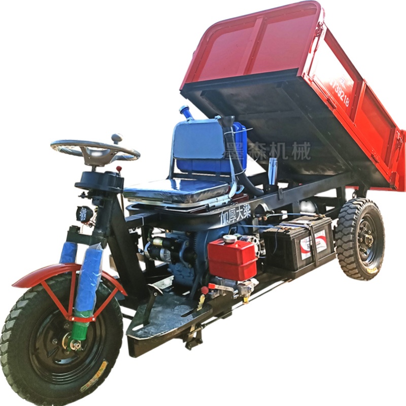 建筑工地工程柴油三轮车自卸翻斗车时G风五征农用三轮车爬坡载重