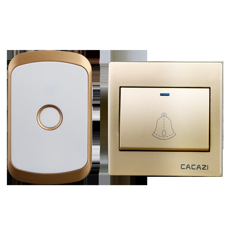 大三脚插头无线门铃家用智能遥控电子门钟 86型按键 香港英规插头