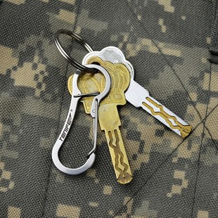 途耐MT2803不锈钢钥匙扣户外露营装 备快挂扣背包水壶扣多功能工具