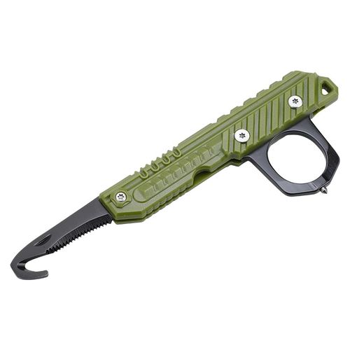 户外多功能拆快递开箱刀锯齿拉钩家用便携随身开包工具带钥匙扣