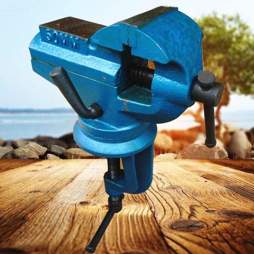 50mm/65mm小型迷你台虎钳小台钳桌虎钳平口钳万向桌钳小虎台钳子