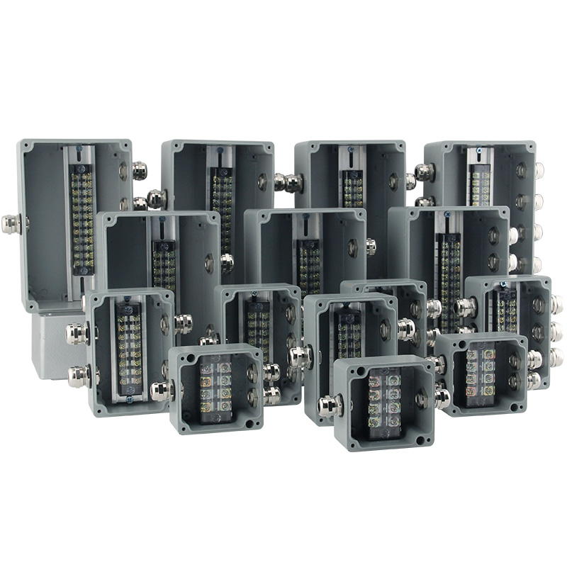 户外铸铝防水盒IP67防水接线盒工业铝合金属监控室外防爆铸铝盒子