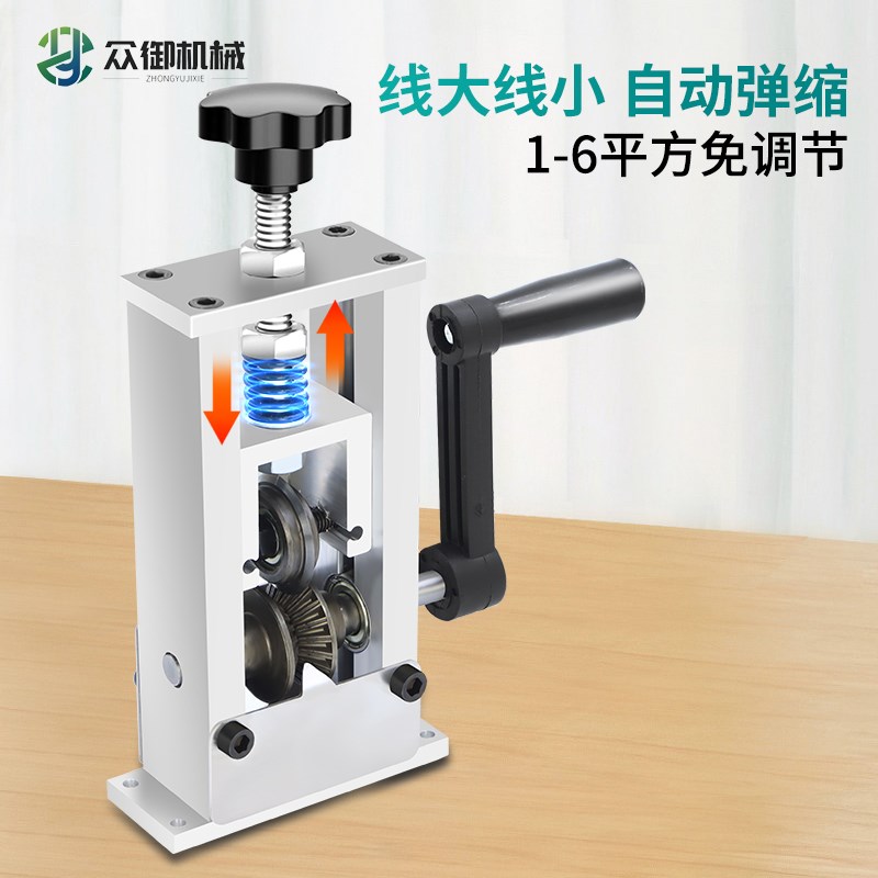 剥线机废旧电缆去皮机剥电线皮神器小型手动废铜线家用拨线剥皮机