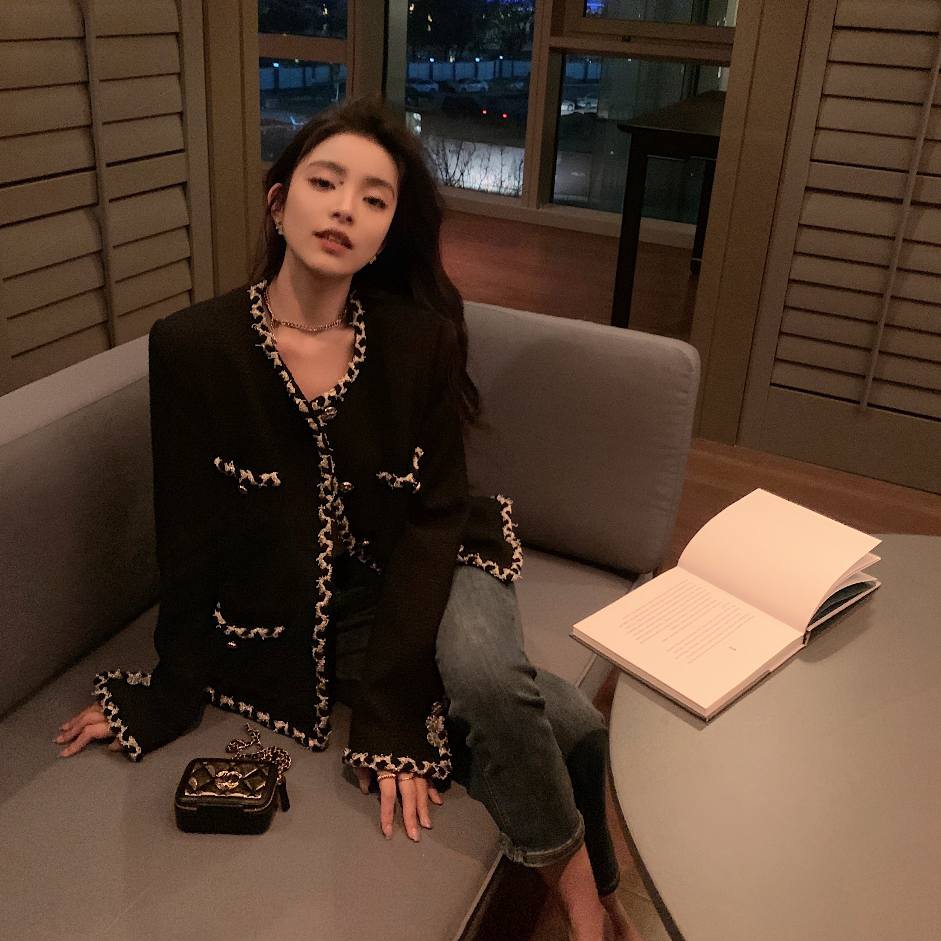 LILYLIKES 白富美 奢牌级重工编织气质奢贵高端小香短外套上衣女
