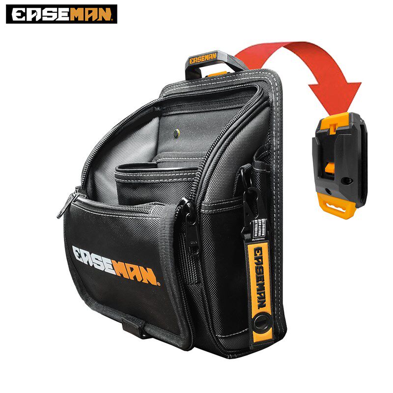 EASEMAN重型工具包拉链款多功能快速挂拆锁扣电工耐磨腰包单肩包