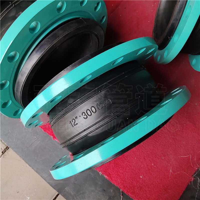 JGD法兰橡胶软连接 管道减震器避震喉 丝扣式DN25软接头空调管用