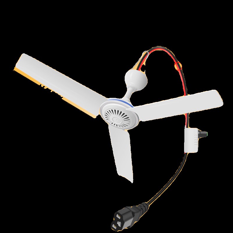 48v风扇插电瓶车三轮车品字口12v60v小吊扇熟食散热直流电瓶充电