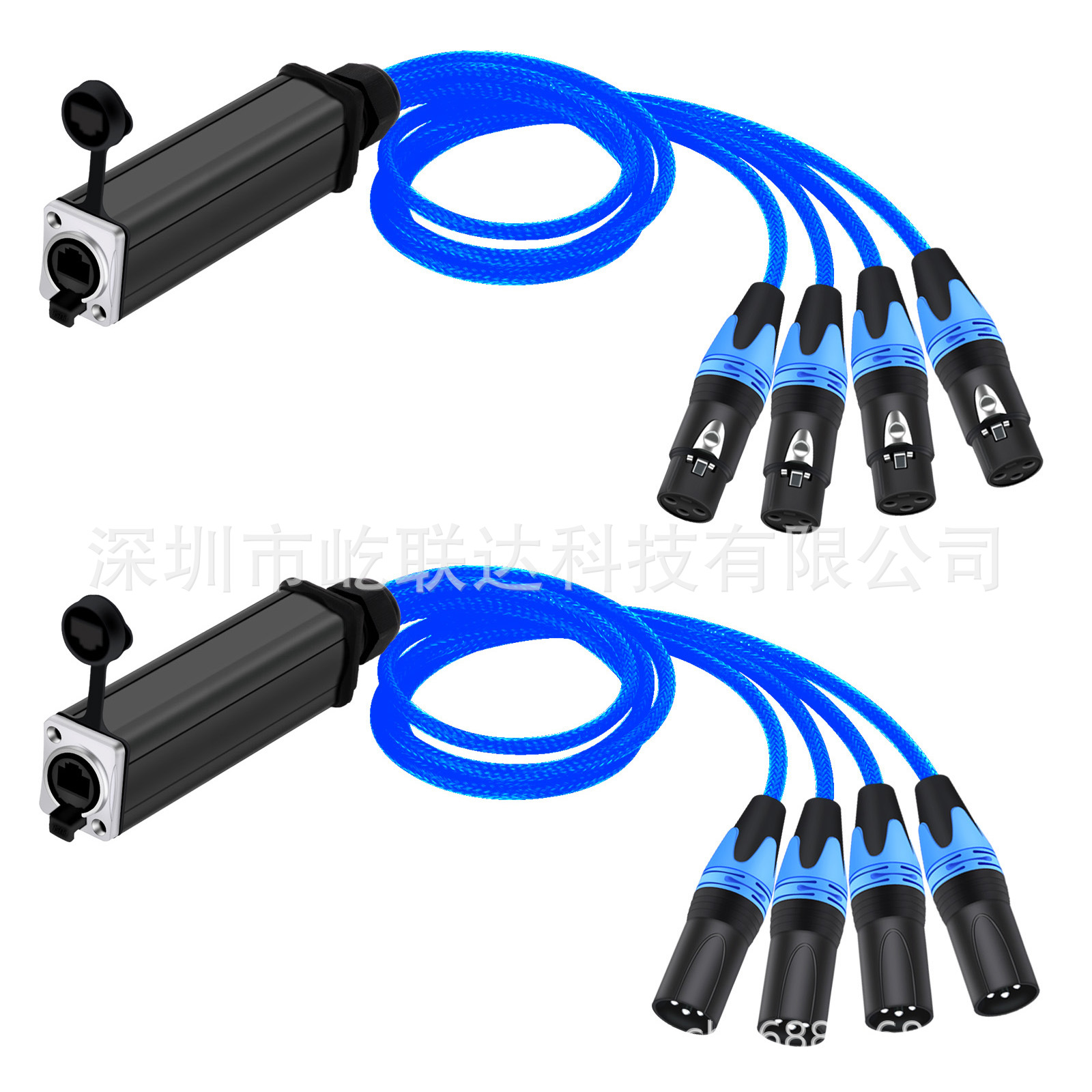 cat5五类卡侬头网络接口RJ45公对母网络延长线信号转接线双绞线