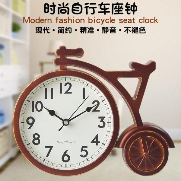 现代时尚座钟表自行车非实木静音简约客厅卧室餐厅电视柜装饰摆件,家居饰品,座钟,淘宝优惠券,粉丝福利购,淘宝优惠卷