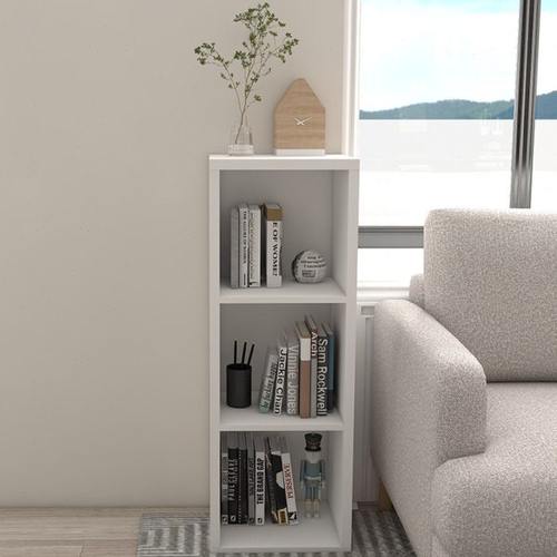 小型简约现代落地置物架家用三层格子柜书架多层储物柜窄柜收纳柜