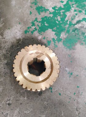 武汉汉口机床厂CS6150A /C6150H车床配件铜蜗轮Z30内孔花键6-32*7