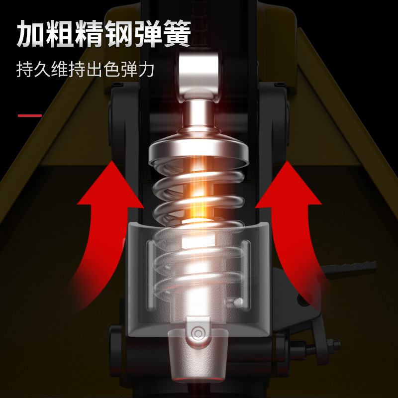 叉车1t3吨5吨手动叉车液压搬运车升高车手推升降地牛手动搬运车