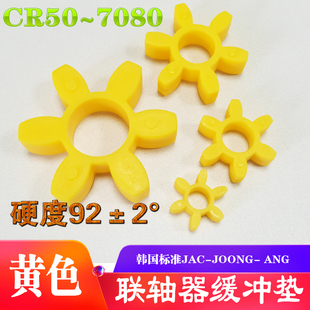 6070 2035A 7080 070 J00NGANG联轴器缓冲垫六角垫梅花垫CR050