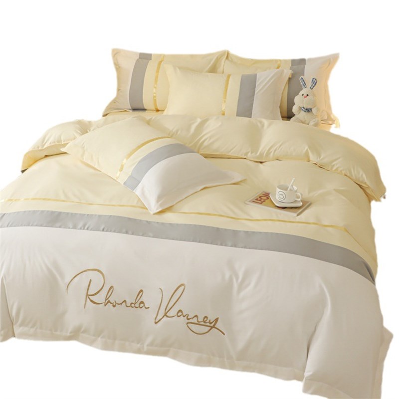 爆款磨毛四件套三件套家用床单被套单双人床上用品学生三件套