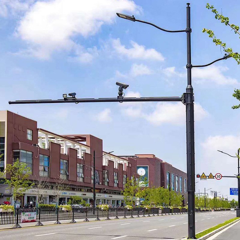 多功能杆市政交通工程监控标志牌信号灯综合路灯八角L灯柱灯杆