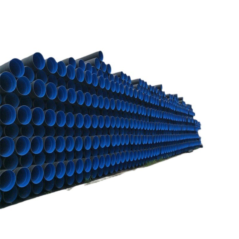 联塑hdpe双壁波纹管农村污水改造市政管网厂家pp双高筋缠绕管